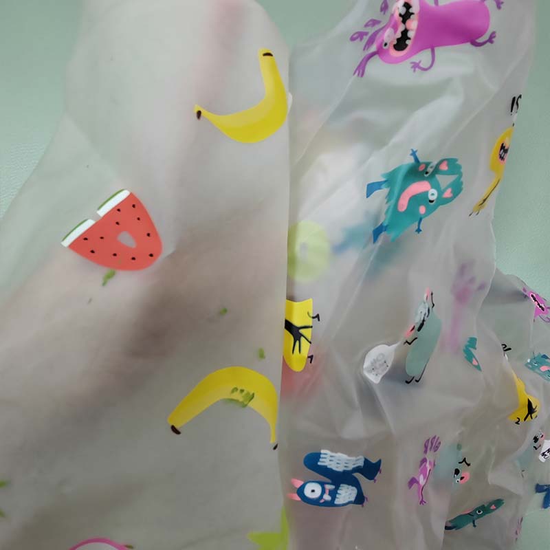 Transparent TPU Regnrockar Läder