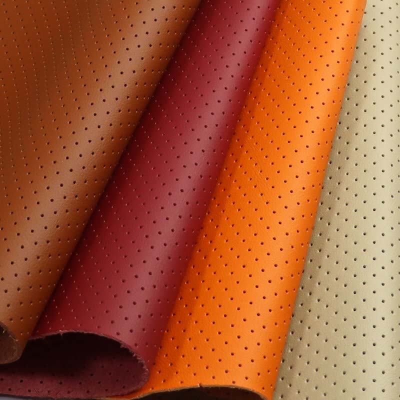 Perforerad mikrofiber Läder Stansning Bilar Säten Interiör Tyg