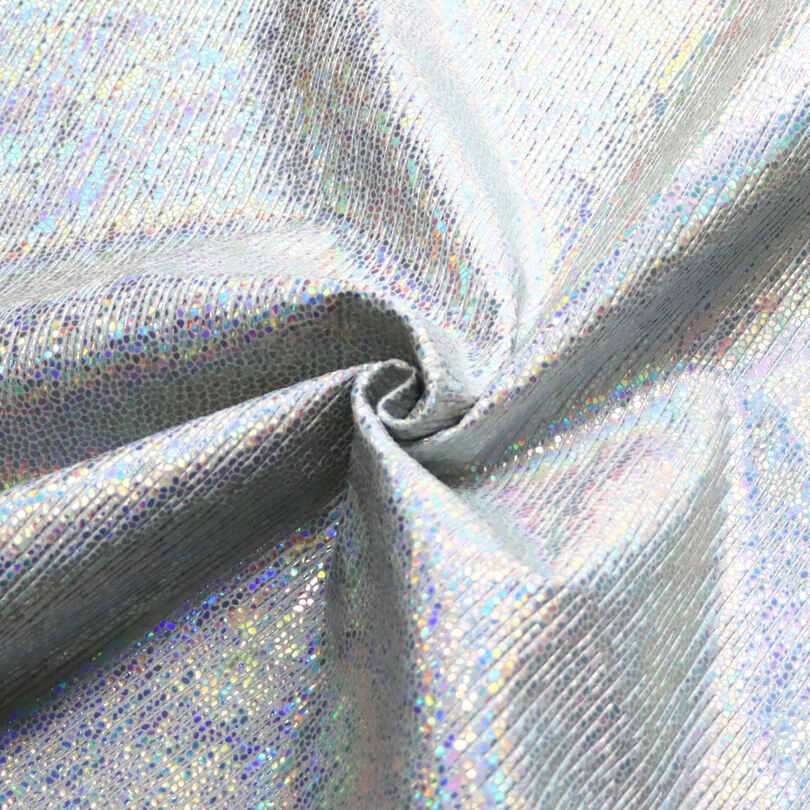 Metallic Crackle Iridescent Skor Väskor PU konstlädertyg